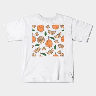 Citrus Fruits Illustration Kids T-Shirt